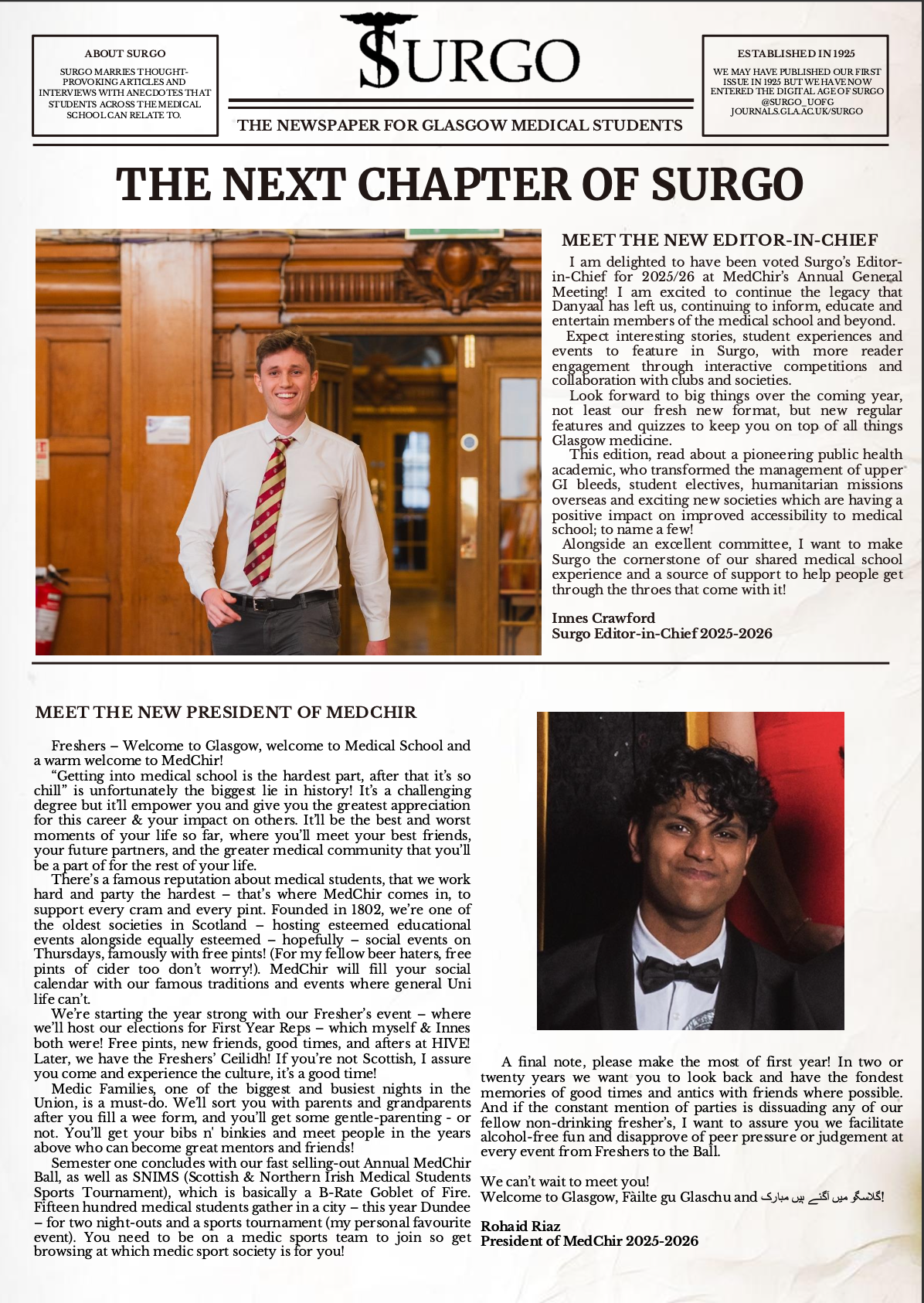 					View Vol. 3 No. 1 (2025): Surgo Freshers' Edition
				